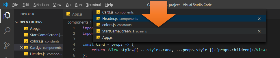 visual studio code shortcuts